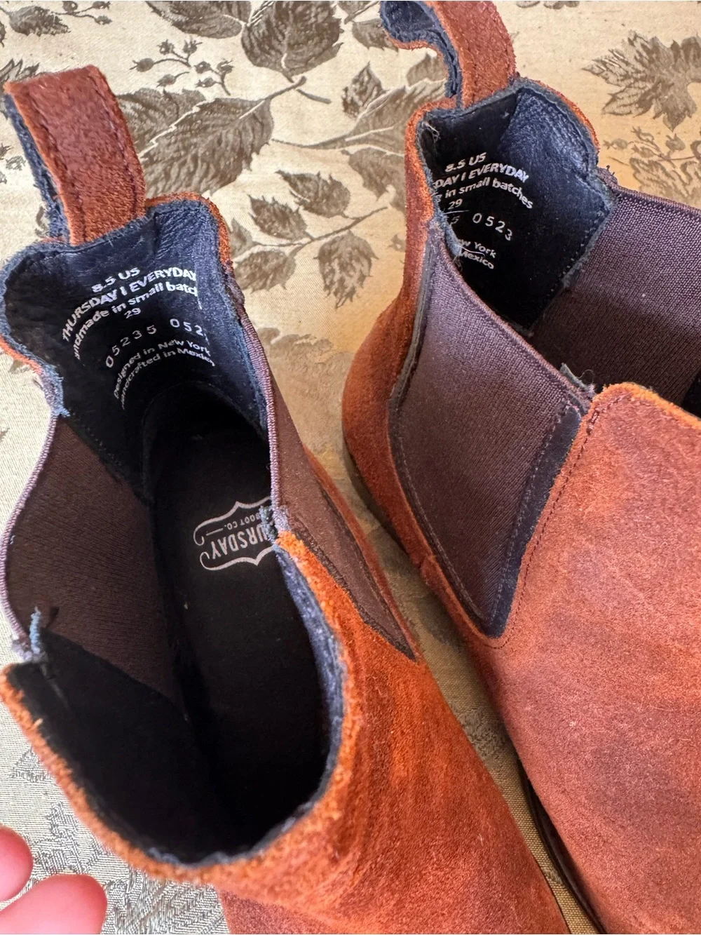 Thursday Boot Company Duchess Chelsea Boots in Caramel Brown
